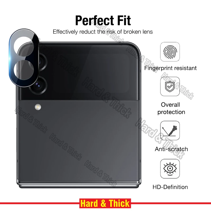 محافظ لنز دوربین هارد اند تیک مدل 3D-HT مناسب برای گوشی موبایل سامسونگ Galaxy Z Flip 4