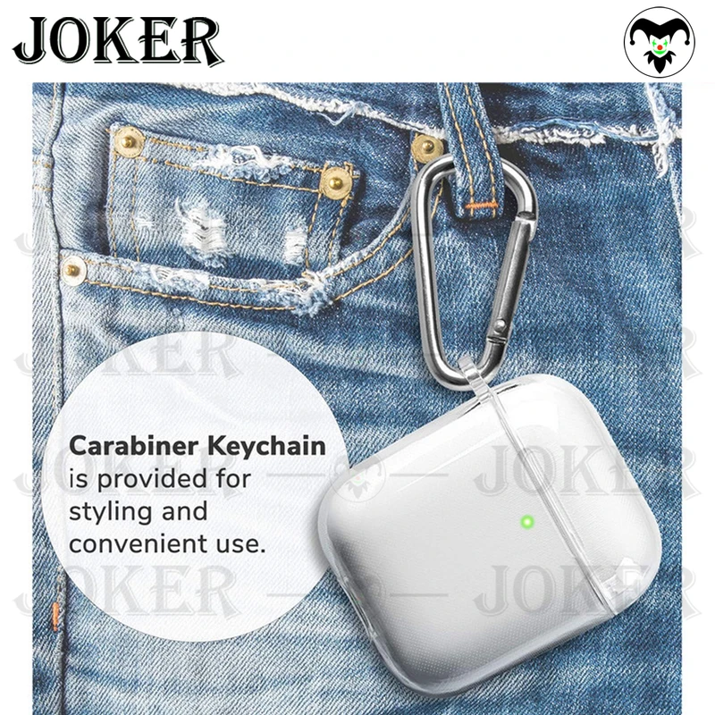کاور جوکر مدل Clear-JK مناسب برای کیس اپل ایرپاد Airpods 1 / Airpods 2