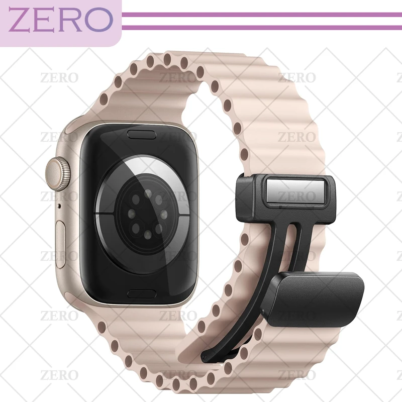 بند زیرو مدل Ocean-ORG-ZR مناسب برای اپل واچ سری Series 1 42mm / Series 2 42mm / Series 3 42mm