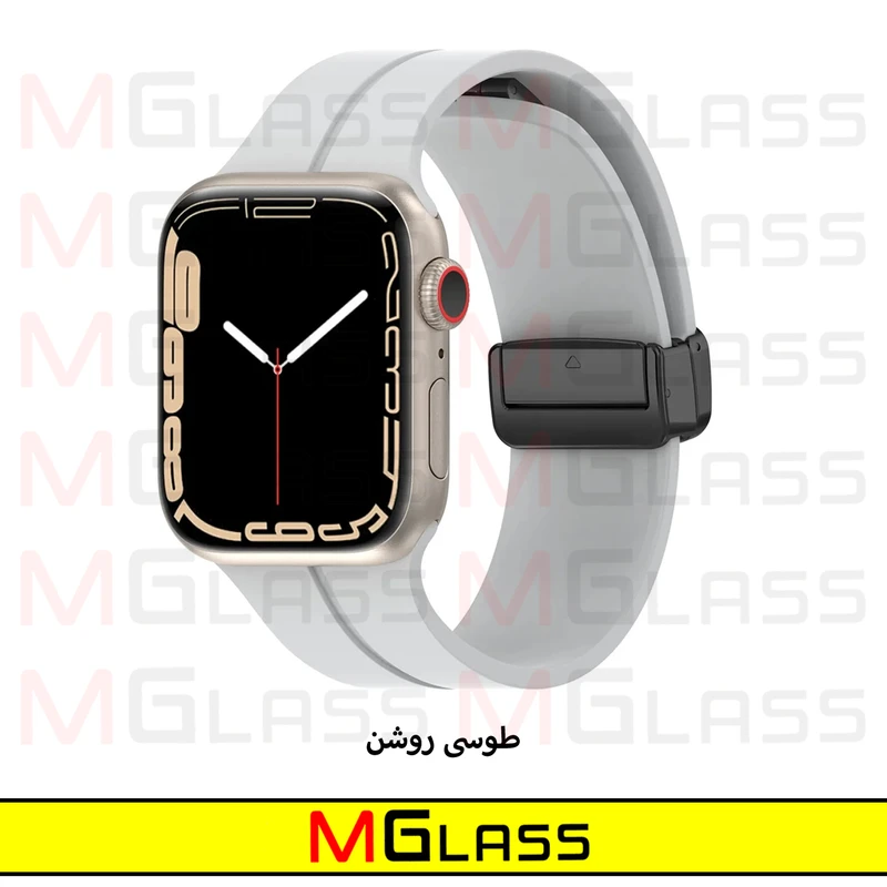 بند ام‌گلس مدل Magnetic-MG مناسب برای اپل واچ 42/44/45/49 میلی متری