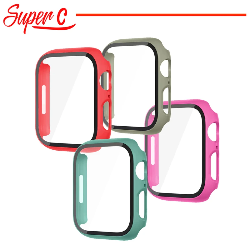 کاور سوپرسی مدل SC-360 مناسب برای اپل واچ Series 8 Aluminum 41mm / Series 7 Aluminum 41mm به همراه محافظ صفحه نمایش