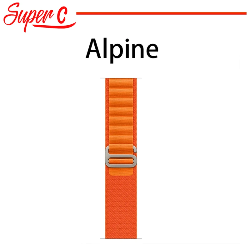 بند سوپرسی مدل Alpine Various Color مناسب برای اپل واچ 42 / 44 / 45 / 49 میلی متر مجموعه دو عددی