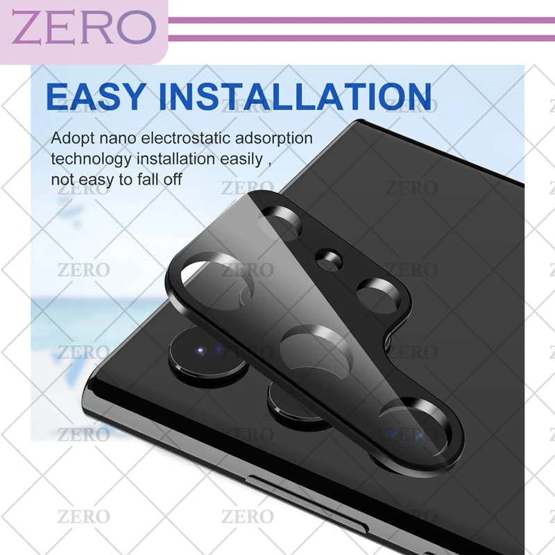 محافظ لنز دوربین زیرو مدل 3D-ZR مناسب برای گوشی موبایل سامسونگ Galaxy S23 Ultra