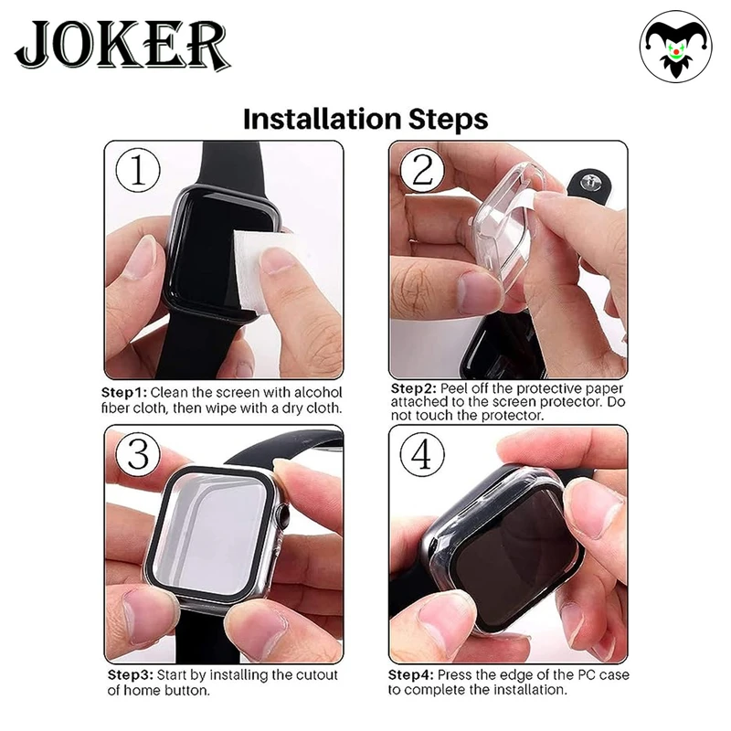 کاور جوکر مدل JK-360 مناسب برای اپل واچ Series 8 Aluminum 41mm / Series 7 Aluminum 41mm به همراه محافظ صفحه نمایش