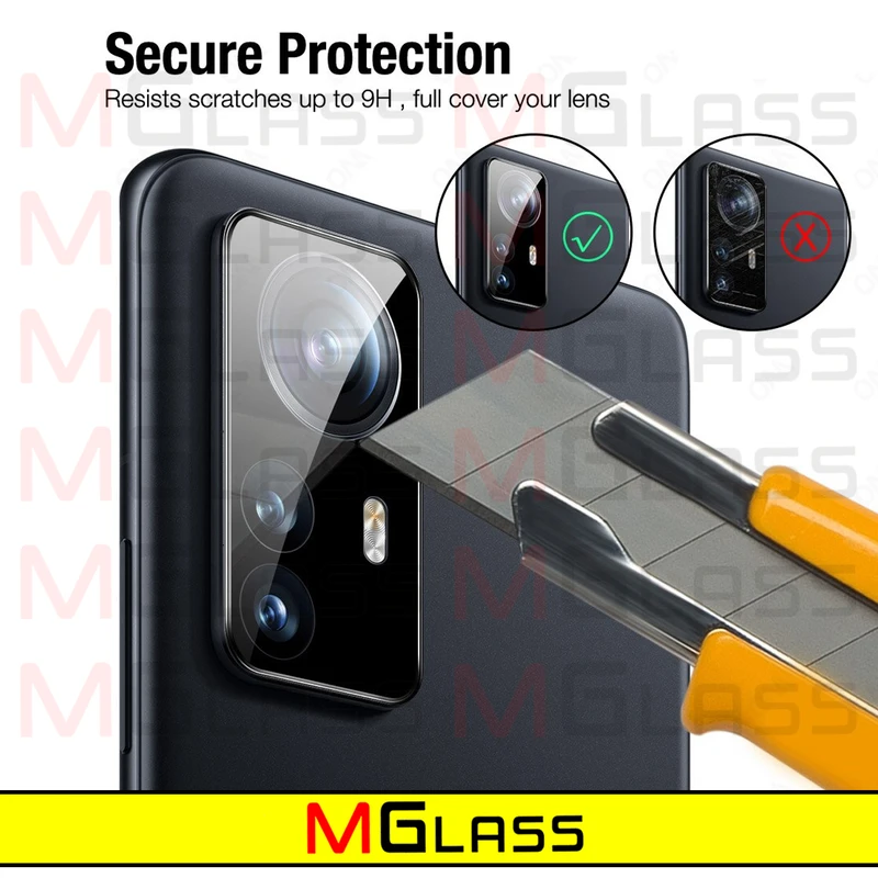 محافظ لنز دوربین ام‌گلس مدل 3D-MG مناسب برای گوشی موبایل شیائومی 12s