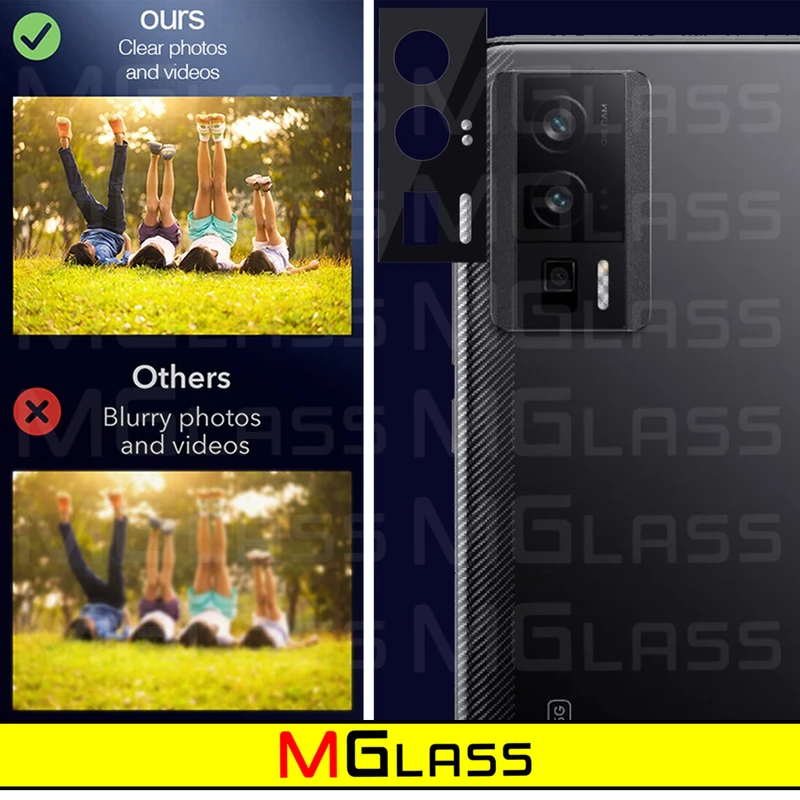 محافظ لنز دوربین ام‌گلس مدل 3D-MG مناسب برای گوشی موبایل شیائومی Poco F5 Pro