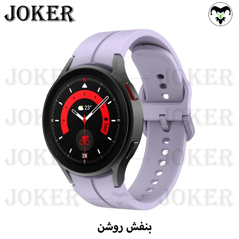 بند جوکر مدل Silic-ORG-JK مناسب برای ساعت هوشمند سامسونگ Galaxy Watch 4/5/6 سایز 40/43/44/46/47 میلی متری