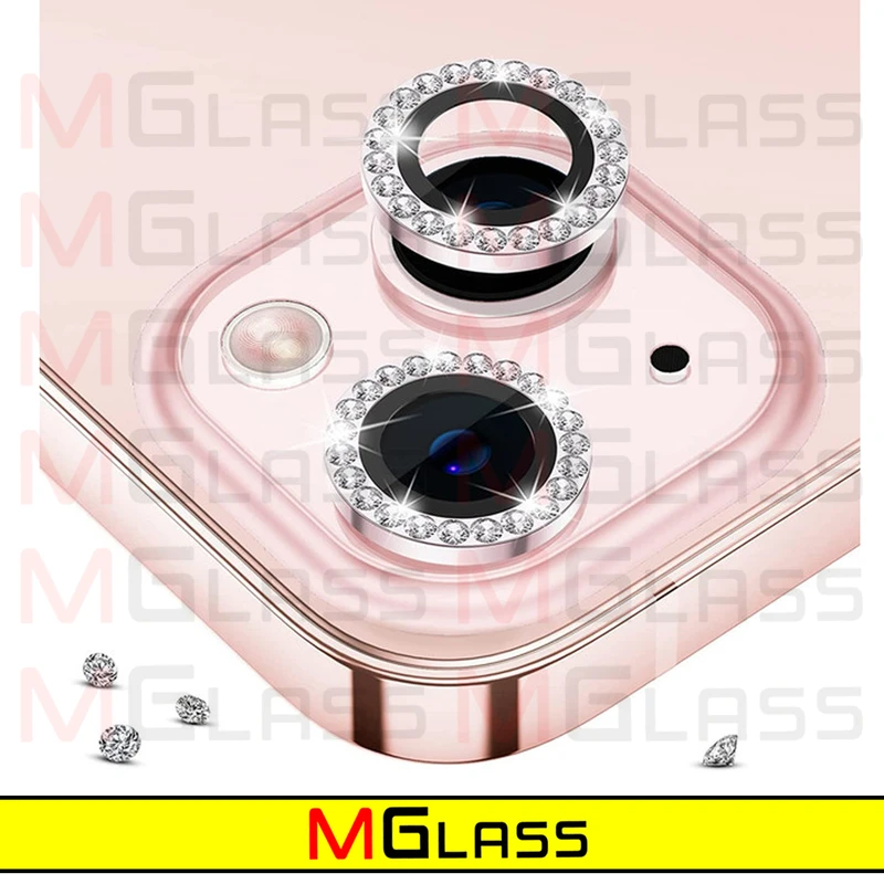 محافظ لنز دوربین ام‌گلس مدل Metal-Diamond مناسب برای گوشی موبایل اپل Iphone 12