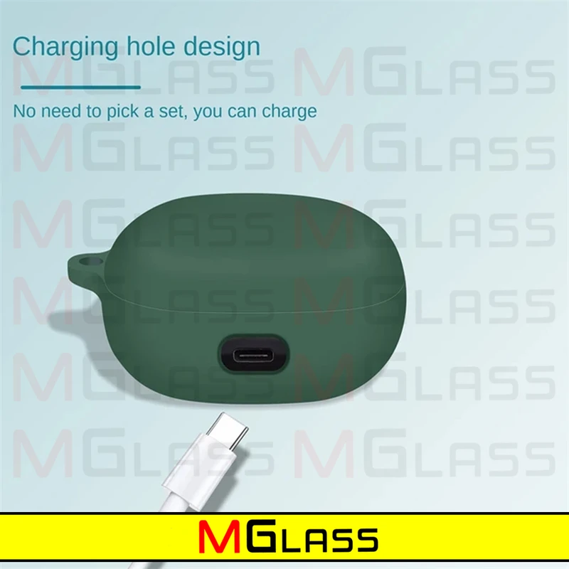 کاور ام‌گلس مدل Silicon-MG مناسب برای کیس هدفون بی سیم انکر Soundcore Liberty 4