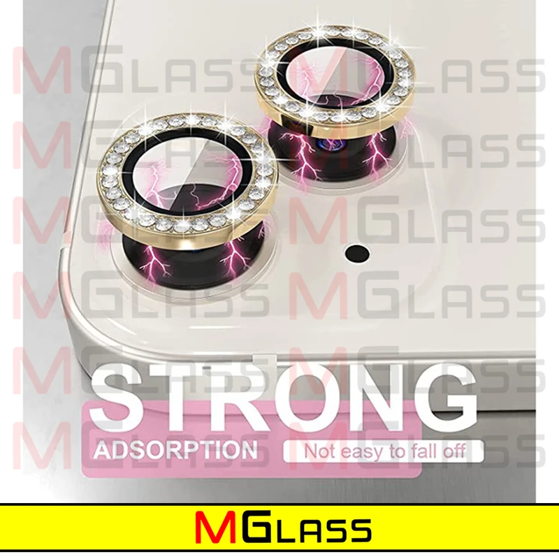 محافظ لنز دوربین ام‌گلس مدل Bright Diamond Protect مناسب برای گوشی موبایل اپل Iphone 13