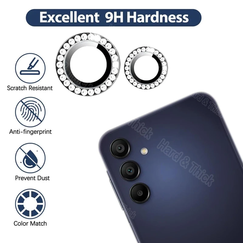 محافظ لنز دوربین هارد اند تیک مدل Ring-Diamond-HT مناسب برای گوشی موبایل سامسونگ Galaxy S23 Fe