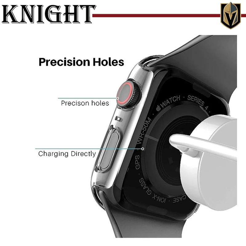 کاور نایت مدل KT-360 مناسب برای اپل واچ Series SE 2022 Aluminum Case 44mm / SE 2021 Aluminum Case 44mm / Series 5 44mm / Series 6 44mm / SE 44mm به همراه محافظ صفحه نمایش