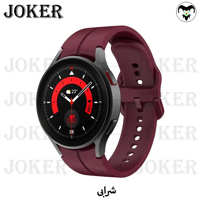 بند جوکر مدل Silic-ORG-JK مناسب برای ساعت هوشمند سامسونگ Galaxy Watch 4 40mm / Watch 4 44mm / Watch 4 Classic 42mm / Watch 4 Classic 46mm