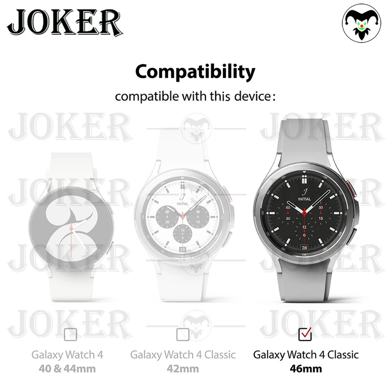 کاور جوکر مدل PC-Bump-JK مناسب برای ساعت هوشمند سامسونگ Galaxy Watch 4 Classic 46mm به همراه محافظ صفحه نمایش