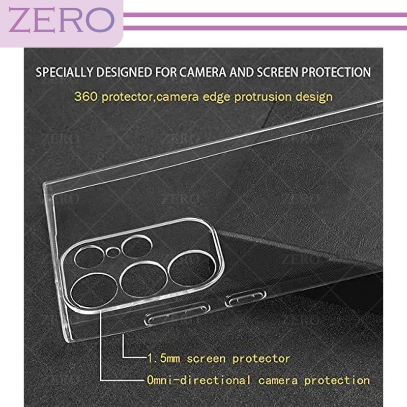 کاور زیرو مدل Clear-ZR مناسب برای گوشی موبایل سامسونگ Galaxy S24 Ultra 5G