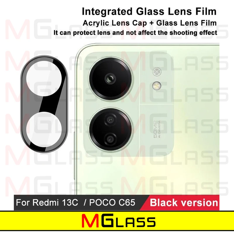 محافظ لنز دوربین ام‌گلس مدل 3D-MG مناسب برای گوشی موبایل شیائومی Redmi 13C