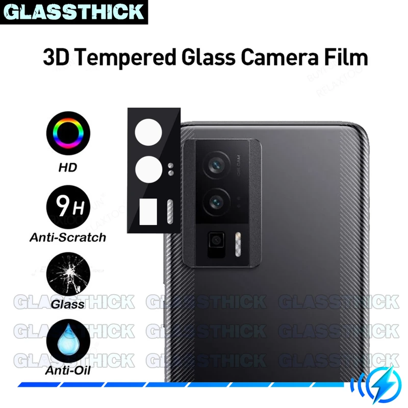 محافظ لنز دوربین گلستیک مدل 3D-GL مناسب برای گوشی موبایل شیائومی Poco F5 Pro
