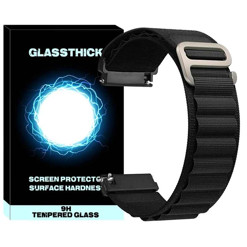 بند گلستیک مدل Loop Alpine مناسب برای ساعت هوشمند سامسونگ Galaxy Watch Active 1 / Active 2 40mm / Active 2 44mm / Watch 3 size 41mm / Galaxy Watch 4 40mm / watch 4 42mm / watch 4 44mm / watch