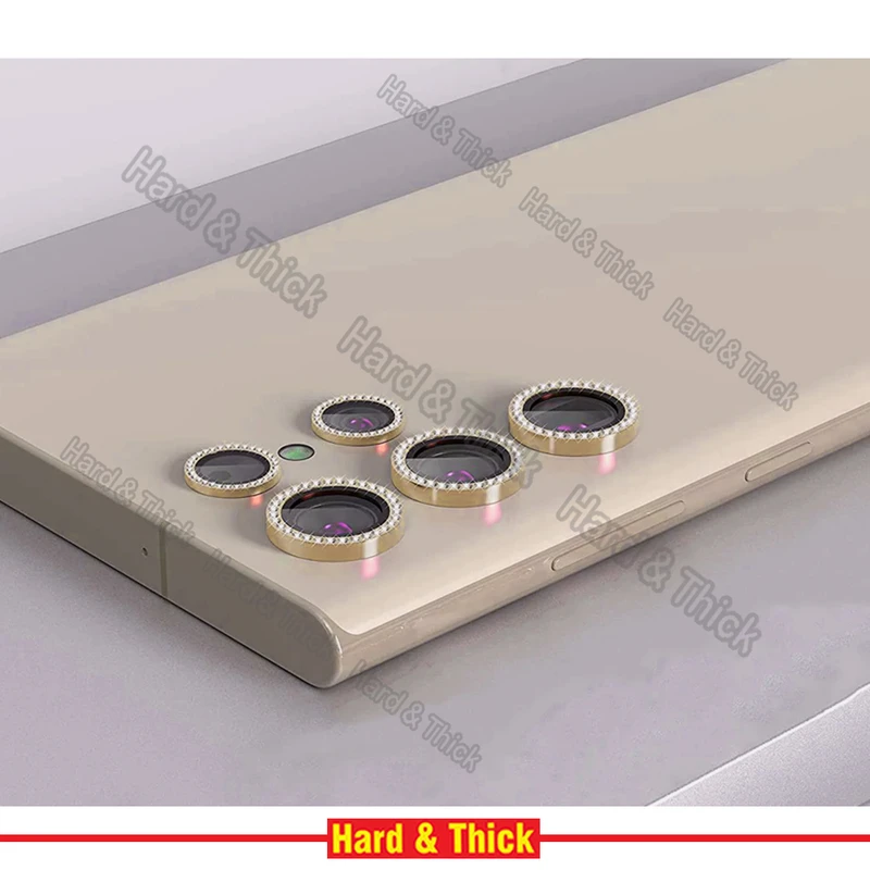 محافظ لنز دوربین هارد اند تیک مدل Diamond-Ring-HT مناسب برای گوشی موبایل سامسونگ Galaxy S24 Ultra