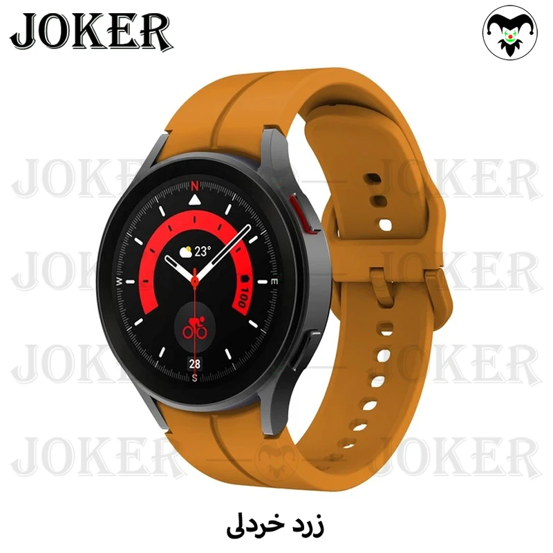 بند جوکر مدل Silic-ORG-JK مناسب برای ساعت هوشمند سامسونگ Galaxy Watch 4/5/6 سایز 40/43/44/46/47 میلی متری