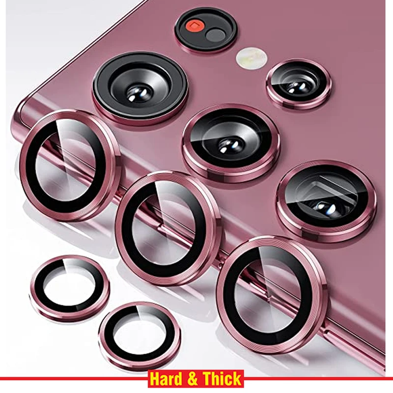 محافظ لنز دوربین هارد اند تیک مدل Ring Metal مناسب برای گوشی موبایل سامسونگ Galaxy S22 Ultra