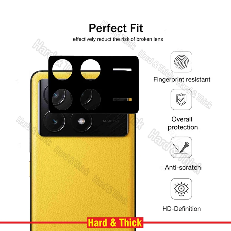 محافظ لنز دوربین هارد اند تیک مدل 3D-HT مناسب برای گوشی موبایل شیائومی Poco X6 Pro