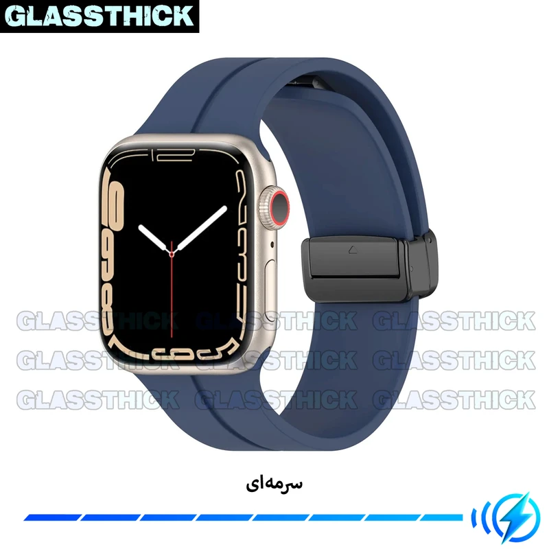 بند گلستیک مدل Magnetic-GL مناسب برای اپل واچ Series SE 2022 44mm / SE 2021 44mm / Series 5 44mm / Series 6 44mm / SE 44mm