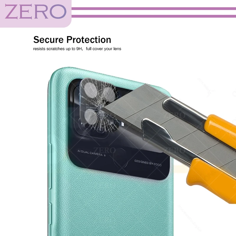 محافظ لنز دوربین زیرو مدل 3D-ZR مناسب برای گوشی موبایل شیائومی Poco C40 / Redmi 10C