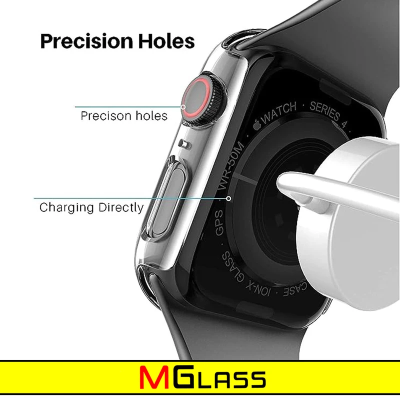 کاور ام‌گلس مدل MG-360 مناسب برای اپل واچ Series 1 Aluminum 38 / Series 2 38mm / Series 3 38mm به همراه محافظ صفحه نمایش