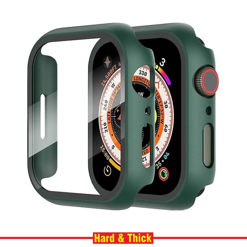 کاور هارد اند تیک مدل HT-360 مناسب برای اپل واچ Series SE 2022 Aluminum Case 40mm / SE 2021 Aluminum Case 40mm / Series 5 40mm / Series 6 40mm / Series 4 40mm به همراه محافظ صفحه نمایش