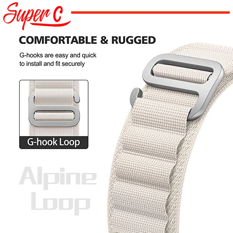 بند سوپرسی مدل Loop Alpine مناسب برای اپل واچ Series 1 Aluminum 38mm