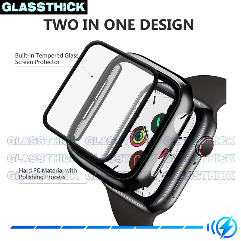 کاور گلستیک مدل GUARD-GL مناسب برای اپل واچ Series SE 2022 Aluminum Case 44mm / SE 2021 Aluminum Case 44mm / Series 5 44mm / Series 6 44mm / SE 44mm