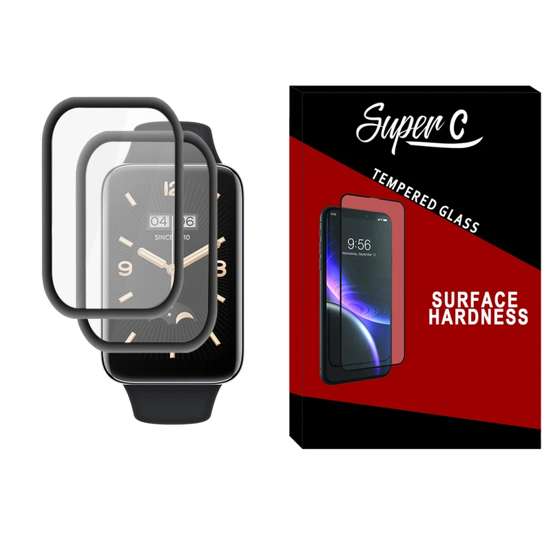 محافظ صفحه نمایش نانو سوپرسی مدل SRC مناسب برای ساعت هوشمند شیائومی Mi Band 7 Pro بسته دو عددی