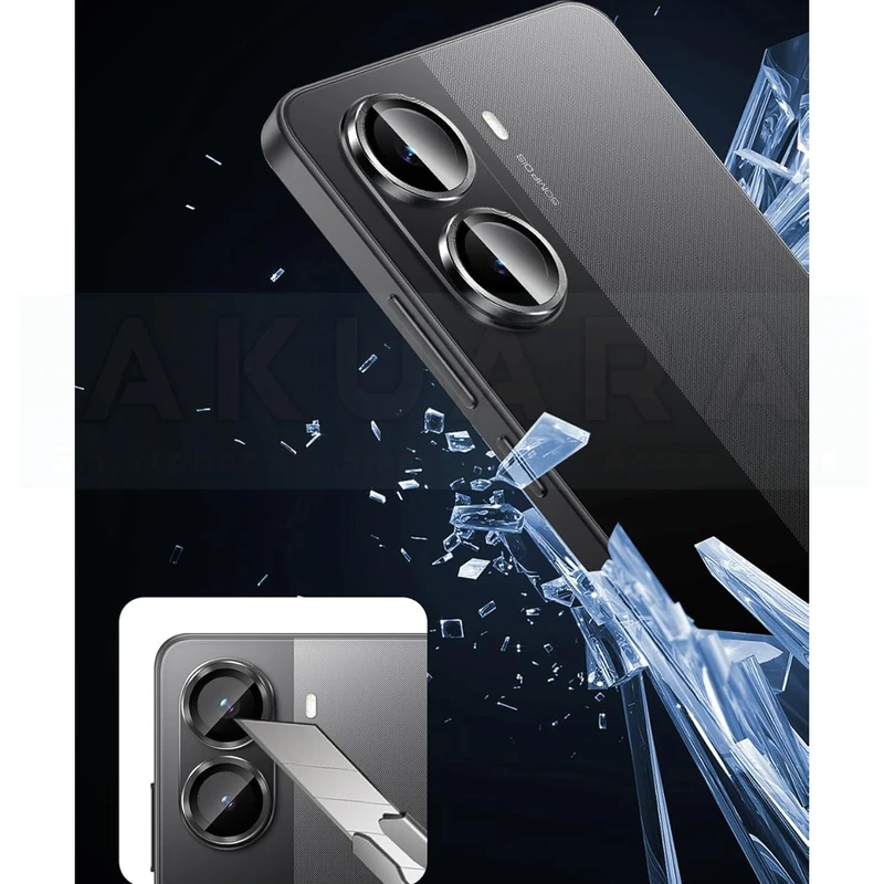 محافظ لنز دوربین رینگی آکوآرا مدل Ring MT مناسب برای گوشی موبایل شیائومی Poco X7 Pro