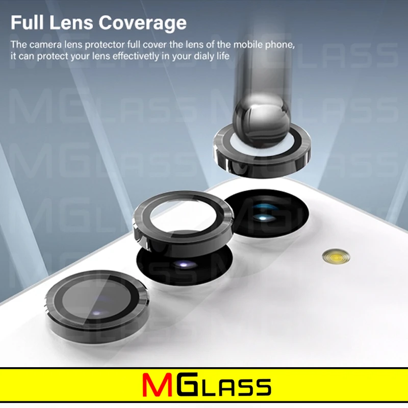 محافظ لنز دوربین رینگی ام‌گلس مدل Ring-Metal-MG مناسب برای گوشی موبایل سامسونگ Galaxy S23 Fe