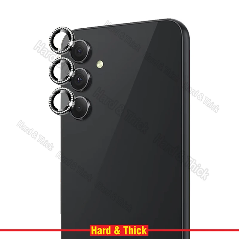 محافظ لنز دوربین هارد اند تیک مدل Ring Metal Diamond مناسب برای گوشی موبایل سامسونگ Galaxy A34 5G