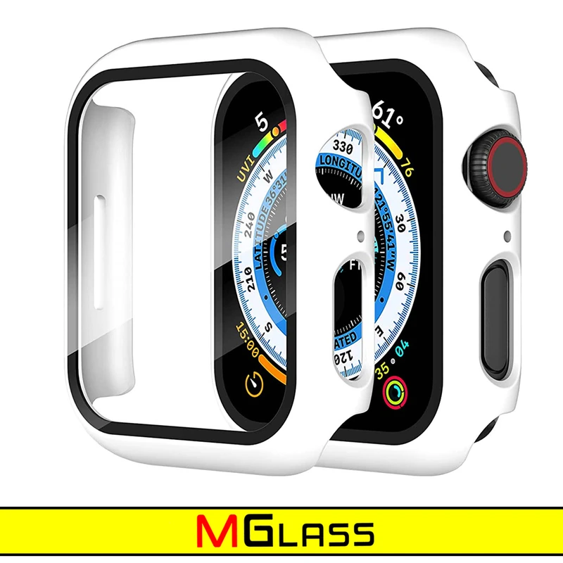 کاور ام‌گلس مدل MG-360 مناسب برای اپل واچ Series 8 Aluminum 41mm / Series 7 Aluminum 41mm به همراه محافظ صفحه نمایش