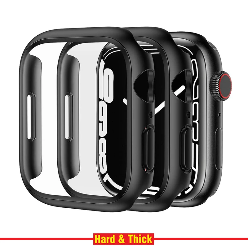 کاور هارد اند تیک مدل HT-360 مناسب برای اپل واچ Series SE 2022 Aluminum Case 40mm / SE 2021 Aluminum Case 40mm / Series 5 40mm / Series 6 40mm / Series 4 40mm به همراه محافظ صفحه نمایش