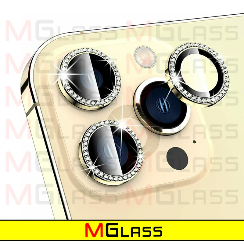 محافظ لنز دوربین ام‌گلس مدل Ring-Diamond مناسب برای گوشی موبایل اپل Iphone 11 Pro / 11 Pro Max