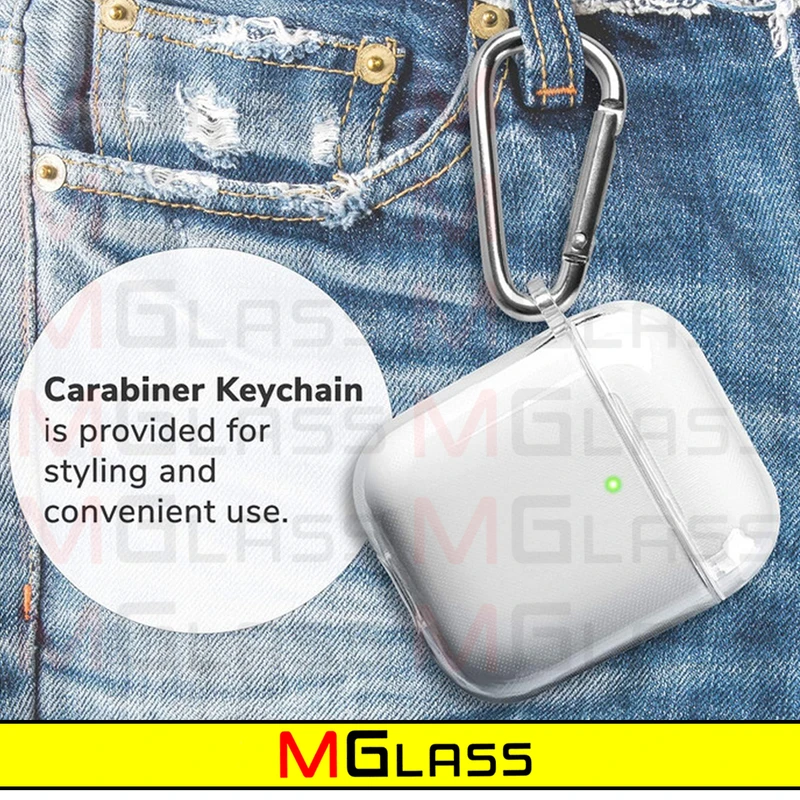 کاور ام‌گلس مدل Clear-MG مناسب برای کیس اپل ایرپاد Airpods 1 / Airpods 2