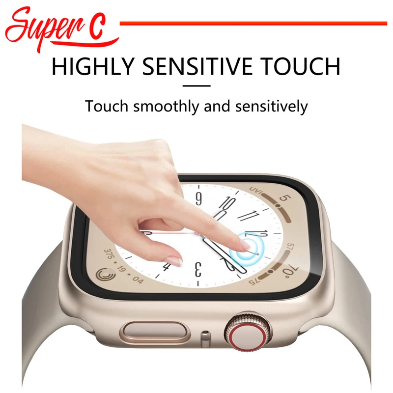 کاور سوپرسی مدل SC-360 مناسب برای اپل واچ Series 8 Aluminum 45mm / Series 7 Aluminum 45mm به همراه محافظ صفحه نمایش