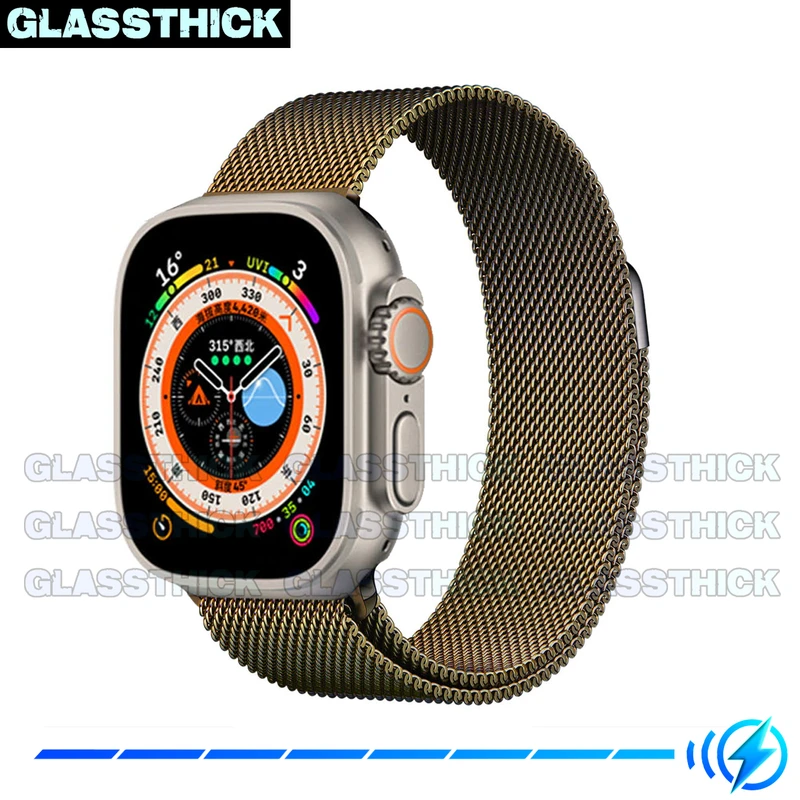 بند گلستیک مدل Milanese-GL مناسب برای ساعت هوشمند الترا T1000 Ultra 49mm