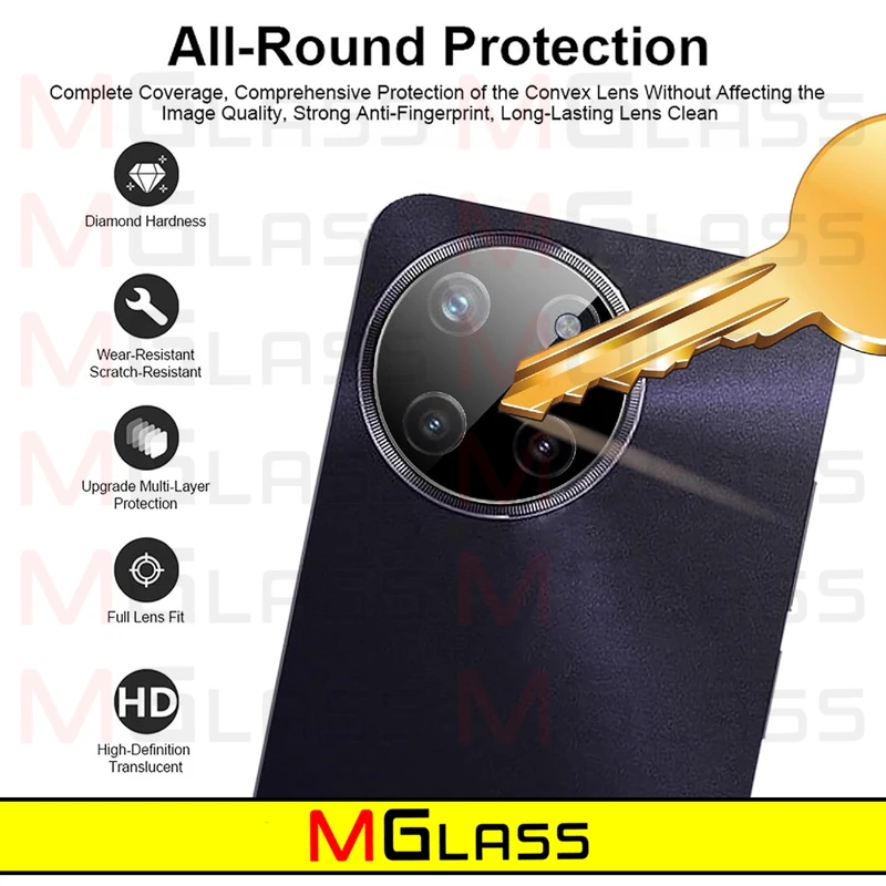 محافظ لنز دوربین ام‌گلس مدل 3D-MG مناسب برای گوشی موبایل Realme 11 4G