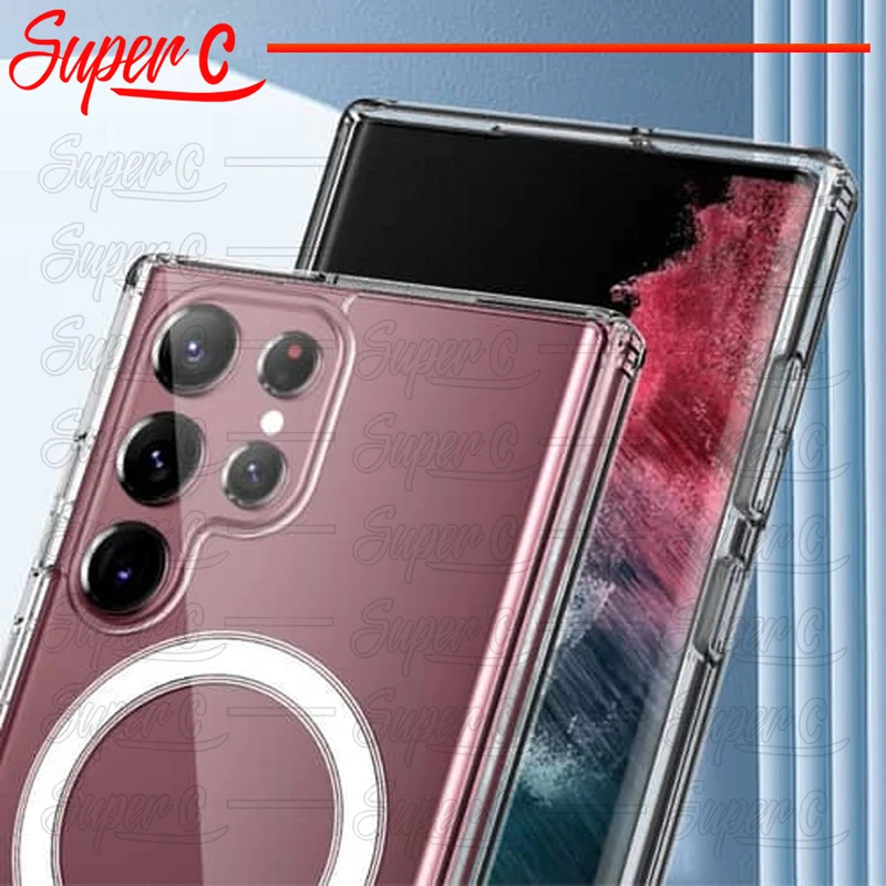 کاور سوپرسی مدل SC-Magsafe-Clear مناسب برای گوشی موبایل سامسونگ Galaxy S24 Ultra