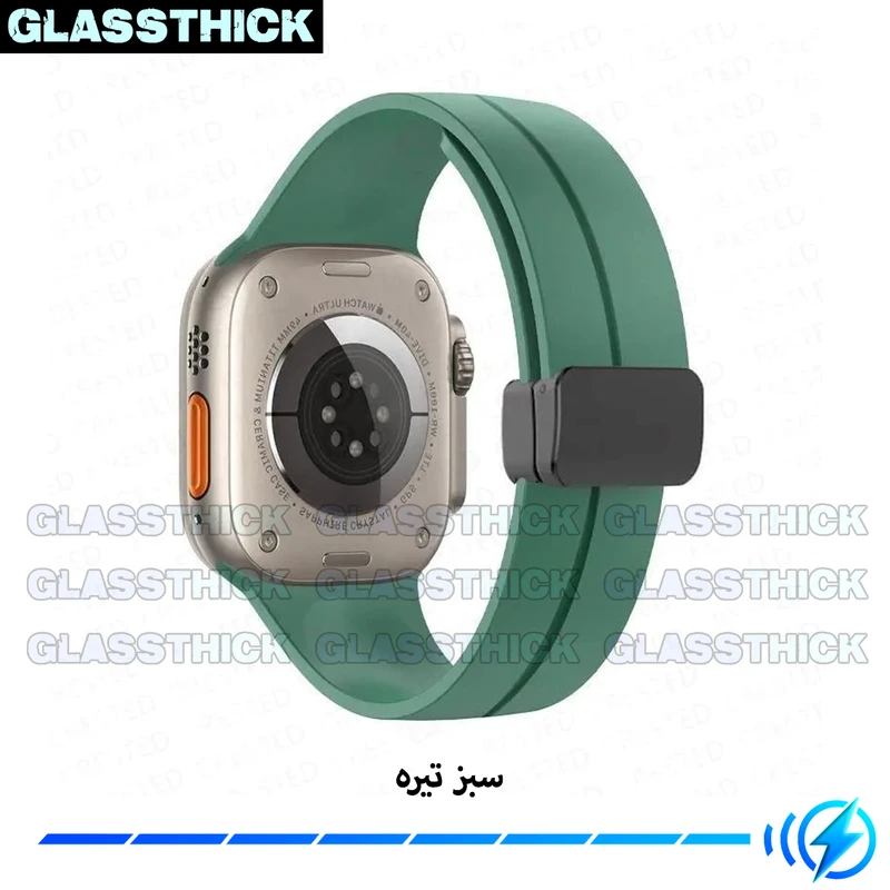 بند گلستیک مدل Magnetic-GL مناسب برای اپل واچ سری 1/2/3/4/5/6/7/8/SE/Ultra سایز 42/44/45/49 میلی متری