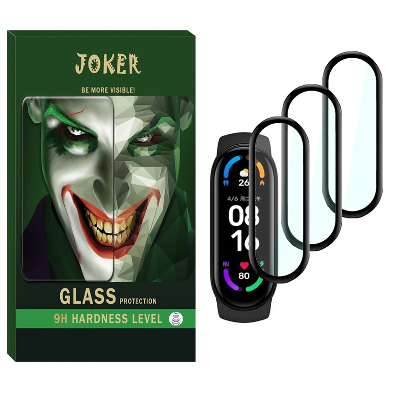 محافظ صفحه نمایش نانو جوکر مدل NJK مناسب برای ساعت هوشمند شیائومی Mi Band 6 بسته سه عددی