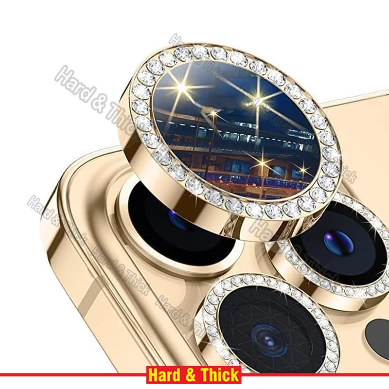 محافظ لنز دوربین هارد اند تیک مدل Metal-Diamond مناسب برای گوشی موبایل اپل Iphone 12