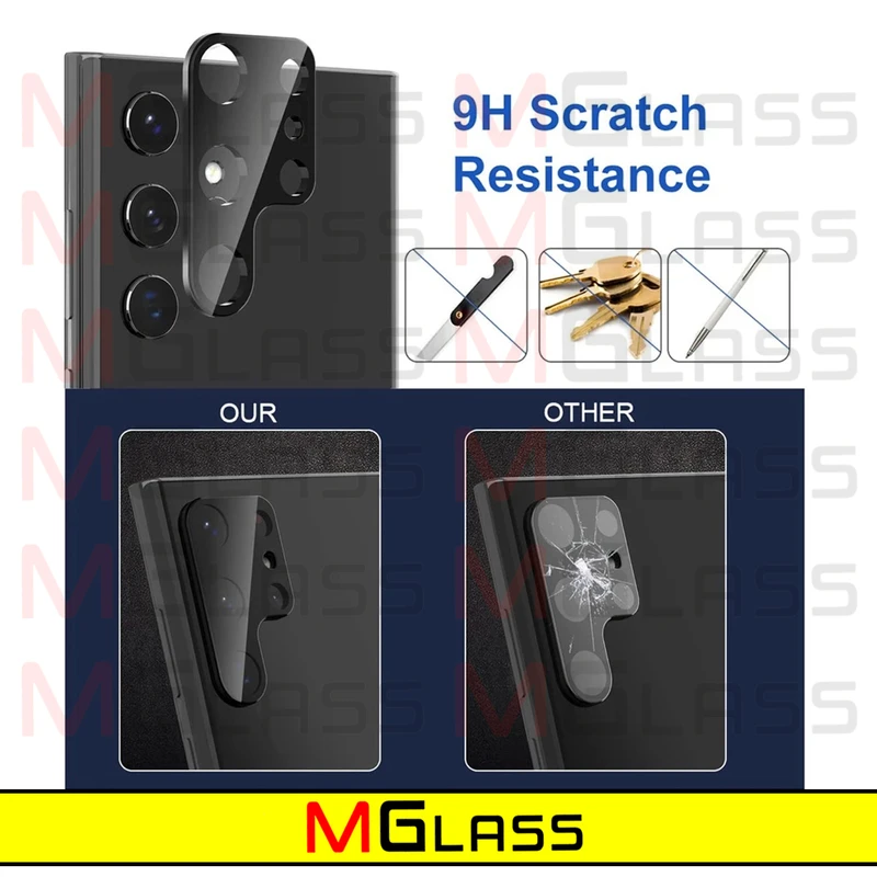 محافظ لنز دوربین ام‌گلس مدل 3D-MG مناسب برای گوشی موبایل سامسونگ Galaxy S24 Ultra