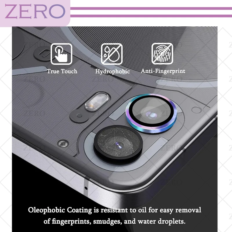 محافظ لنز دوربین رینگی زیرو مدل Ring-Metal-ZR مناسب برای گوشی موبایل ناتینگ Phone 1