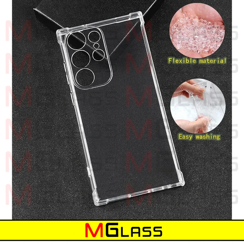 کاور ام‌گلس مدل Clear-MGL مناسب برای گوشی موبایل سامسونگ Galaxy S24 Ultra 5G به همراه محافظ صفحه نمایش گوشی